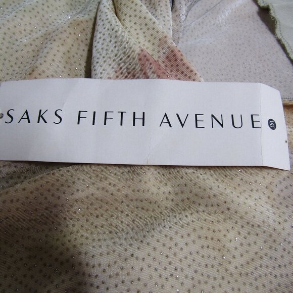 VTG NWT 90s Y2K HUEY WALTZER 4 GLITTER Floral Pastel Fairy Watercolor Saks Dress - Picture 14 of 15